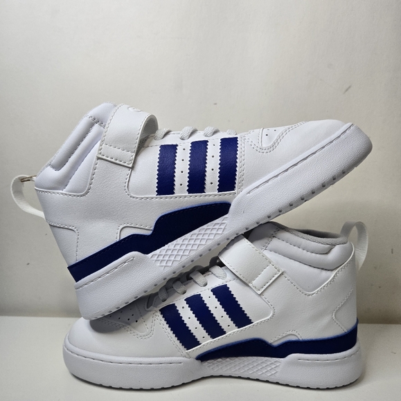 Adidas Kids FORUM MID 360 C White/Royal Blue GW2582 - Picture 2 of 13
